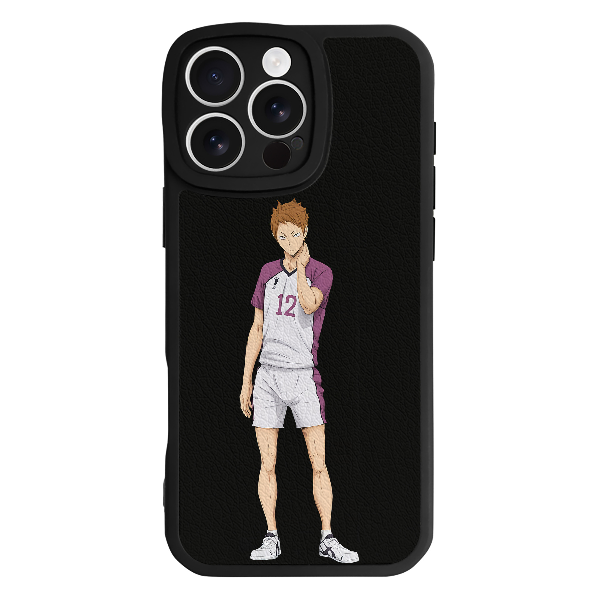 （画像用） ハイキュー!! Haikyu!! 【iPhone 16シリーズ対応】シリコンスマホケース（レザー調） 材質：シリコン